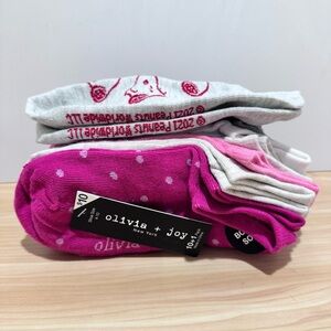 olivia + joy New York 10+1 Pack of No Show Socks + Snoopy Pair Polka Dots 12 pr